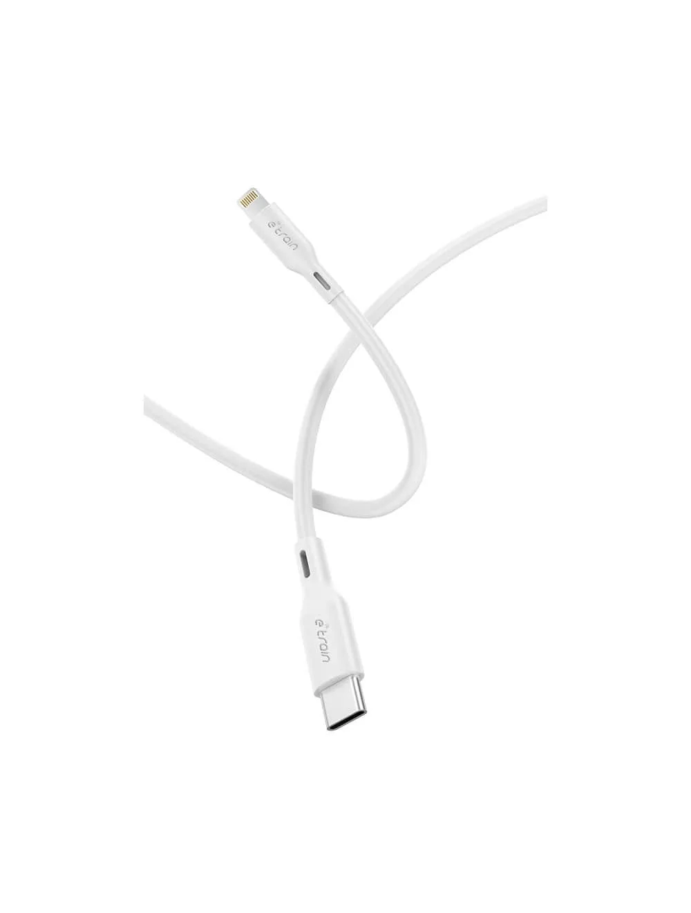 E-train MP622 USB-C to Lightning Cable 1m - White