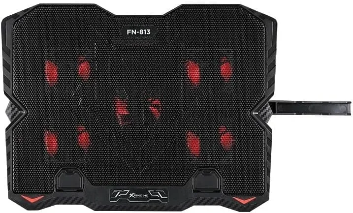 XTRIKEME FN813 Laptop Cooling Pad , Red LED Fans, Fits up to 15.6" - Black